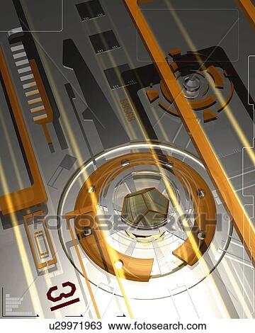 Drawing - Mechanical Image, CG, 3D. Fotosearch