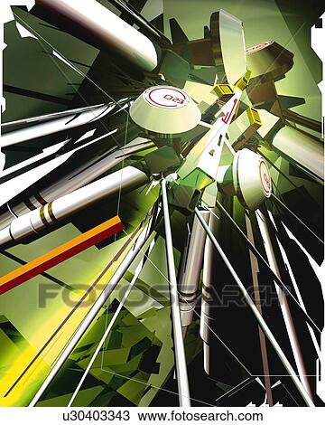 Drawing - Mechanical Image, CG, 3D. Fotosearch