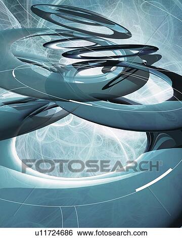 Stock Illustration - Rings, CG, 3D. Fotosearch