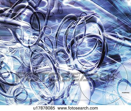 Rings, CG, 3D View Large Illustration Stock Illustration - Rings, CG, 3D. Fotosearch