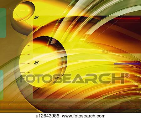 Spheres and lines, CG, 3D View Large Illustration Stock Illustration - Spheres and lines, CG, 3D. Fotosearch