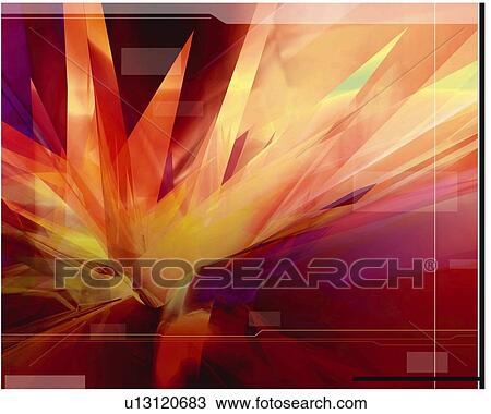 Spiky Pattern, CG, 3D View Large Illustration Drawing - Spiky Pattern, CG, 3D. Fotosearch