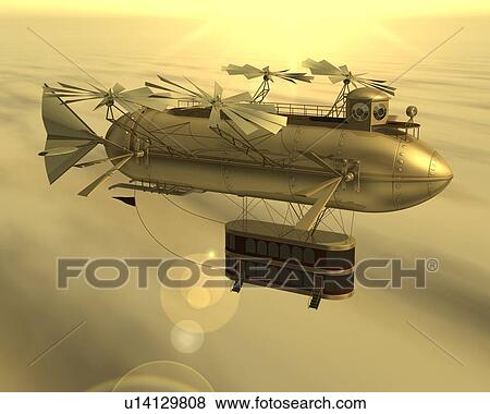 Aircraft, Illustration, CG, 3D, Sepia, High Angle View, Lens Flare View Large Illustration Stock Illustration - Aircraft, Illustration, CG, 3D, Sepia, High Angle View, Lens Flare. Fotosearch