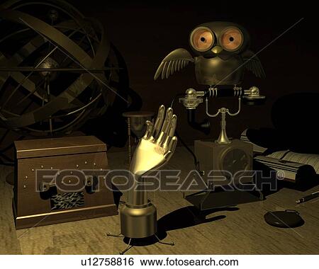 Machines, Illustration, CG, 3D, Close Up View Large Illustration Stock Illustration - Machines, Illustration, CG, 3D, Close Up. Fotosearch