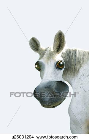 One Horse Looking Back, Rear View, CG View Large Illustration Stock Illustration - One Horse Looking Back, Rear View, CG. Fotosearch