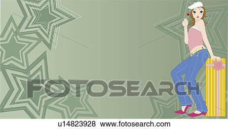 Side view of a woman. View Large Illustration Stock Illustration - Side view of a woman.. Fotosearch