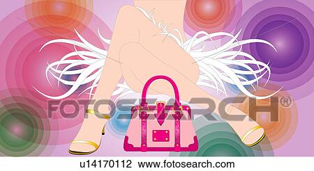 Drawing - View of a woman sitting.. Fotosearch