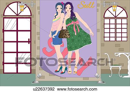 Drawing - View of a poster.. Fotosearch