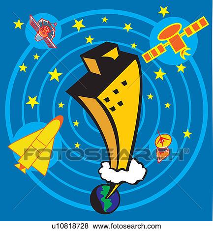 Stock Illustration - Collage featuring technologies. Fotosearch