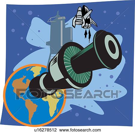 Worldwide satellite connection View Large Illustration Drawing - Worldwide satellite connection . Fotosearch