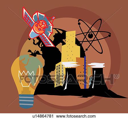 Collage featuring technologies View Large Illustration Clip Art - Collage featuring technologies. Fotosearch
