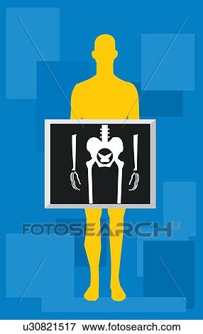Stock Illustration - Front view of human torso showing liver. Fotosearch