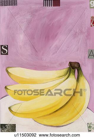 A bunch of bananas View Large Illustration Drawing - A bunch of bananas. Fotosearch
