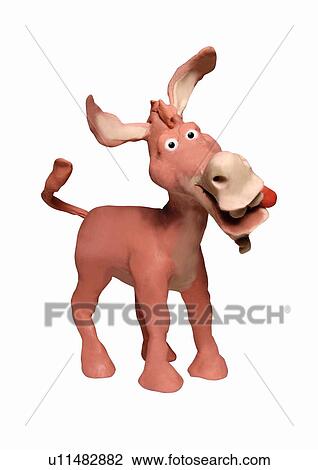 Donkey with his tongue sticking out View Large Illustration Drawing - Donkey with his tongue sticking out. Fotosearch