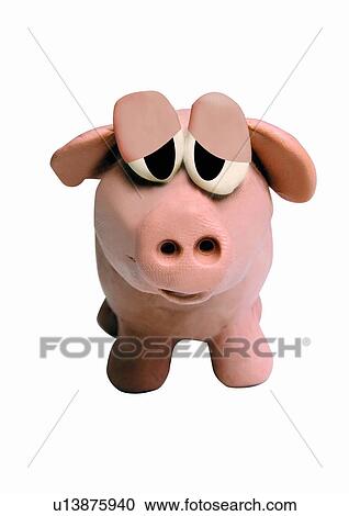 Pig facing forward View Large Illustration Clipart - Pig facing forward. Fotosearch