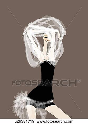 Stock Illustration - Ballerina dancing. Fotosearch