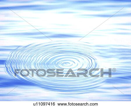 View of ripples in water View Large Illustration Stock Illustration - View of ripples in water. Fotosearch