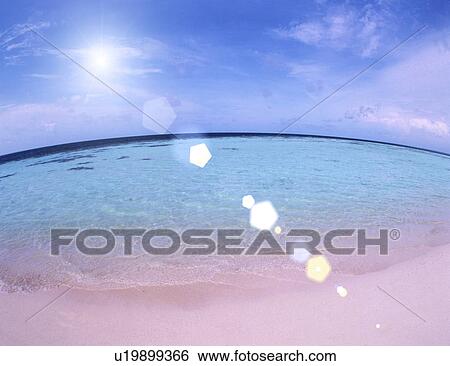 Stock Illustration - View of sea. Fotosearch