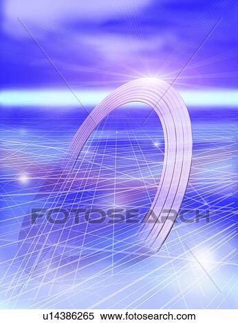 Abstract curve with a sparkling light View Large Illustration Stock Illustration - Abstract curve with a sparkling light. Fotosearch
