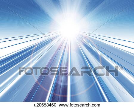 Clipart - Abstract lines with rays. Fotosearch