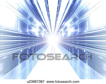 Stock Illustration - Abstract lines with rays. Fotosearch