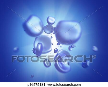 Asteroids against blue background View Large Illustration Clip Art - Asteroids against blue background. Fotosearch
