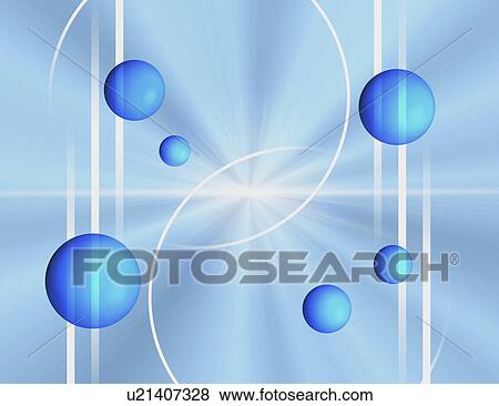 Balls with blue background View Large Illustration Stock Illustration - Balls with blue background. Fotosearch