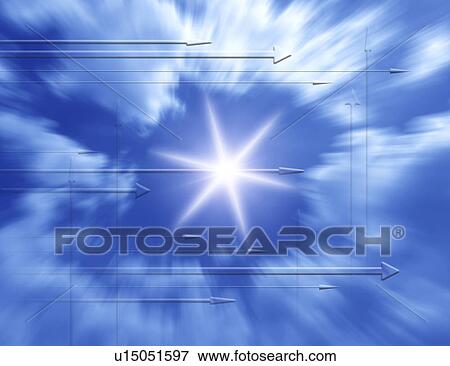 Bright light in sky View Large Illustration Stock Illustration - Bright light in sky. Fotosearch