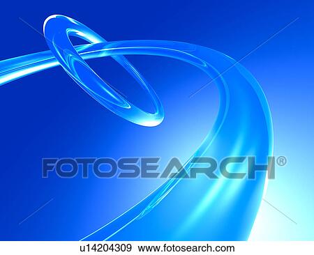 Stock Illustration - Circles with blue background. Fotosearch