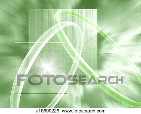 Stock Illustration - Illuminated rings. Fotosearch