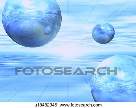 Reflection on globes View Large Illustration Stock Illustration - Reflection on globes. Fotosearch