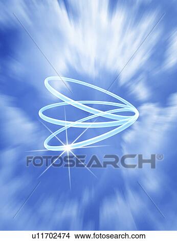 Stock Illustration - Sky and circles. Fotosearch