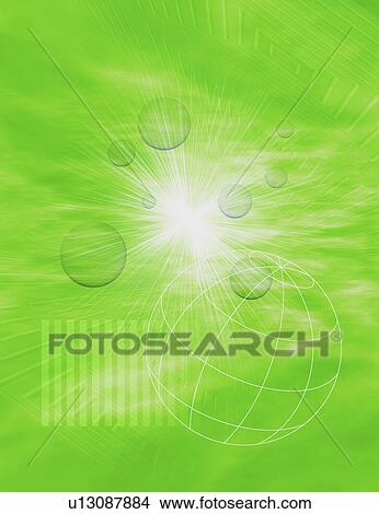View of globe and bubbles View Large Illustration Stock Illustration - View of globe and bubbles. Fotosearch