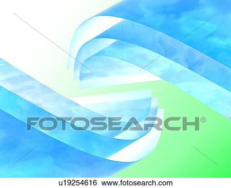 Stock Illustration - View of layered curves. Fotosearch