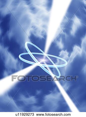 Drawing - View of rings. Fotosearch