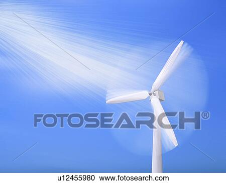 Clipart - Windmill in motion. Fotosearch