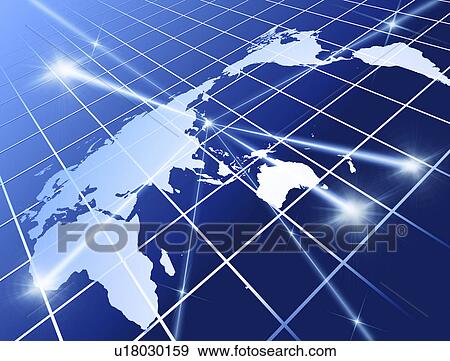 Stock Illustration - High angle view of beams on earth. Fotosearch