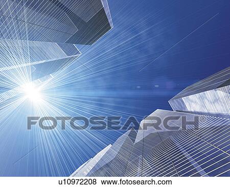 Stock Illustration - Low angle view of buildings. Fotosearch