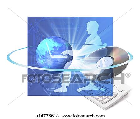 View of electronic devices and globe (digital composite) View Large Illustration Stock Illustration - View of electronic devices and globe (digital composite). Fotosearch