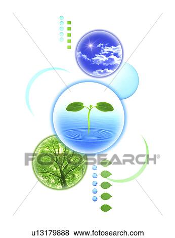 Stock Illustration - Collage of bubbles. Fotosearch