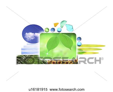 Stock Illustration - View of leaves. Fotosearch