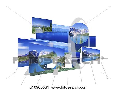 Clip Art - View of spheres. Fotosearch
