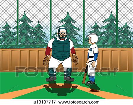 Stock Illustration - Low angle view of a goalkeeper. Fotosearch