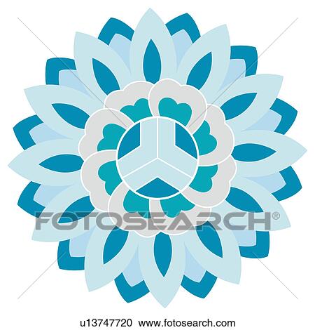 Clipart - Classical floral pattern with vibrant color. Fotosearch
