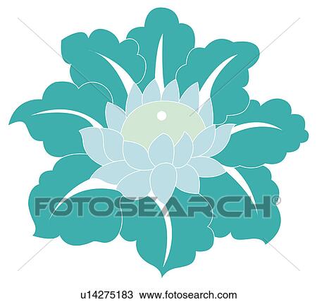 Classical floral pattern with vibrant color View Large Illustration Drawing - Classical floral pattern with vibrant color. Fotosearch