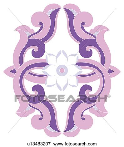 Classical floral pattern with vibrant color View Large Illustration Stock Illustration - Classical floral pattern with vibrant color. Fotosearch