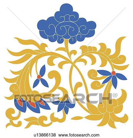 Classical floral pattern with vibrant color View Large Illustration Stock Illustration - Classical floral pattern with vibrant color. Fotosearch