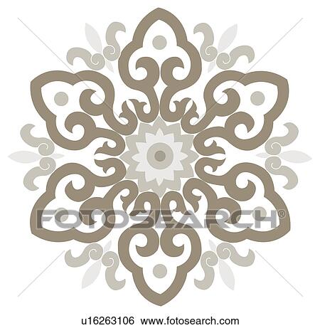 Classical floral pattern with vibrant color View Large Illustration Stock Illustration - Classical floral pattern with vibrant color. Fotosearch