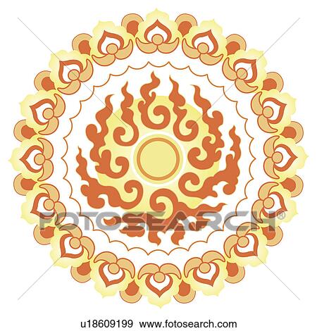 Classical floral pattern with vibrant color View Large Illustration Stock Illustration - Classical floral pattern with vibrant color. Fotosearch