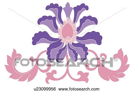 Classical floral pattern with vibrant color View Large Illustration Stock Illustration - Classical floral pattern with vibrant color. Fotosearch